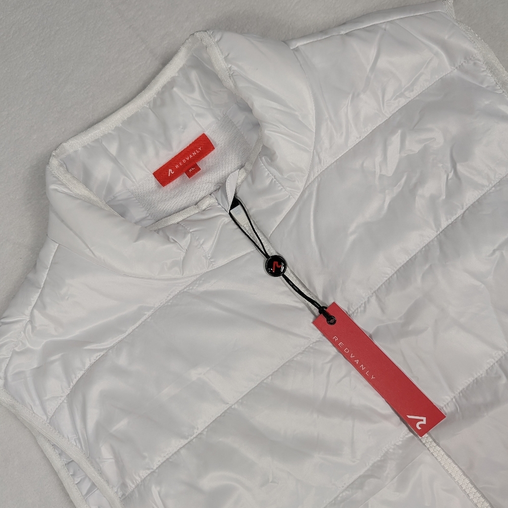 NEW Redvanly Winslow Puffer Vest Mens Bright White‎ Size XL